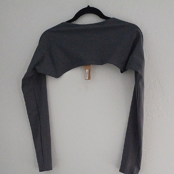 NWT SKIMS Gray Long Sleeve Bolero Shrug - Picture 6 of 7